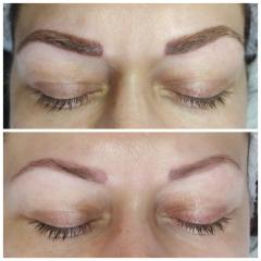 Microblading szálas és puderes (hibrid) tetoválás